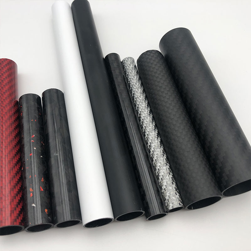 High Strength Carbon Fiber Tube 25mm OD Round 3K Twill-Weave for UAV