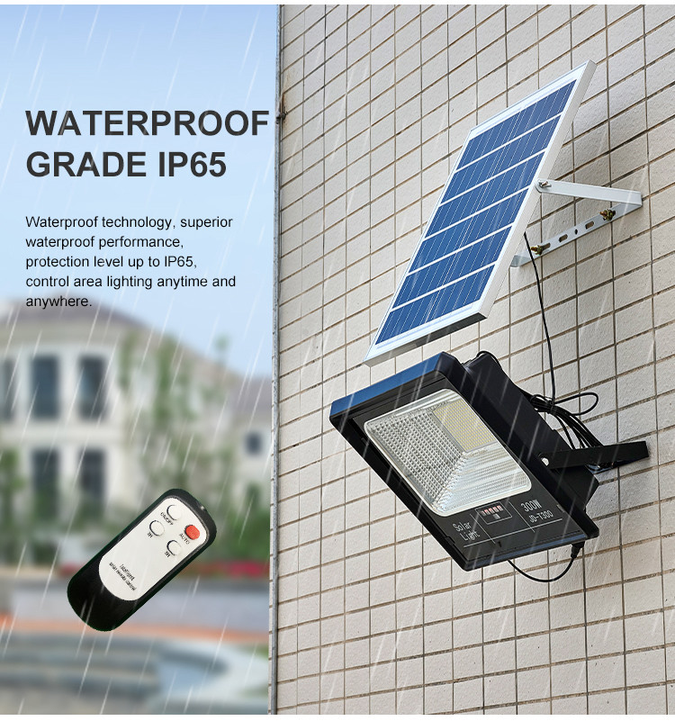 Outdoor LED Solar Flood Light Heavy Duty Slim IP65 Waterproof 45W