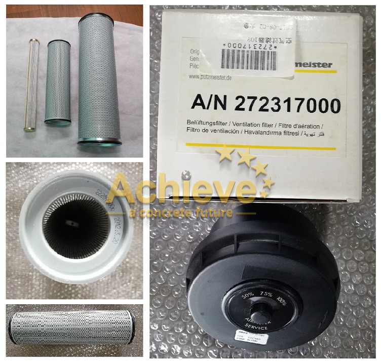 Hydraulic SANY Concrete Pump Parts Oil Filter Element Ventilation Filter Replacement