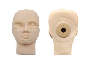 Buy cheap Rubber Practice Mannequin Head With Demountable Eyes / Mouth For Beginner product
