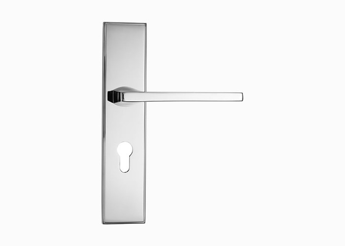 130mm 63mm Brass Modern Internal Door Handles For Wooden Doors