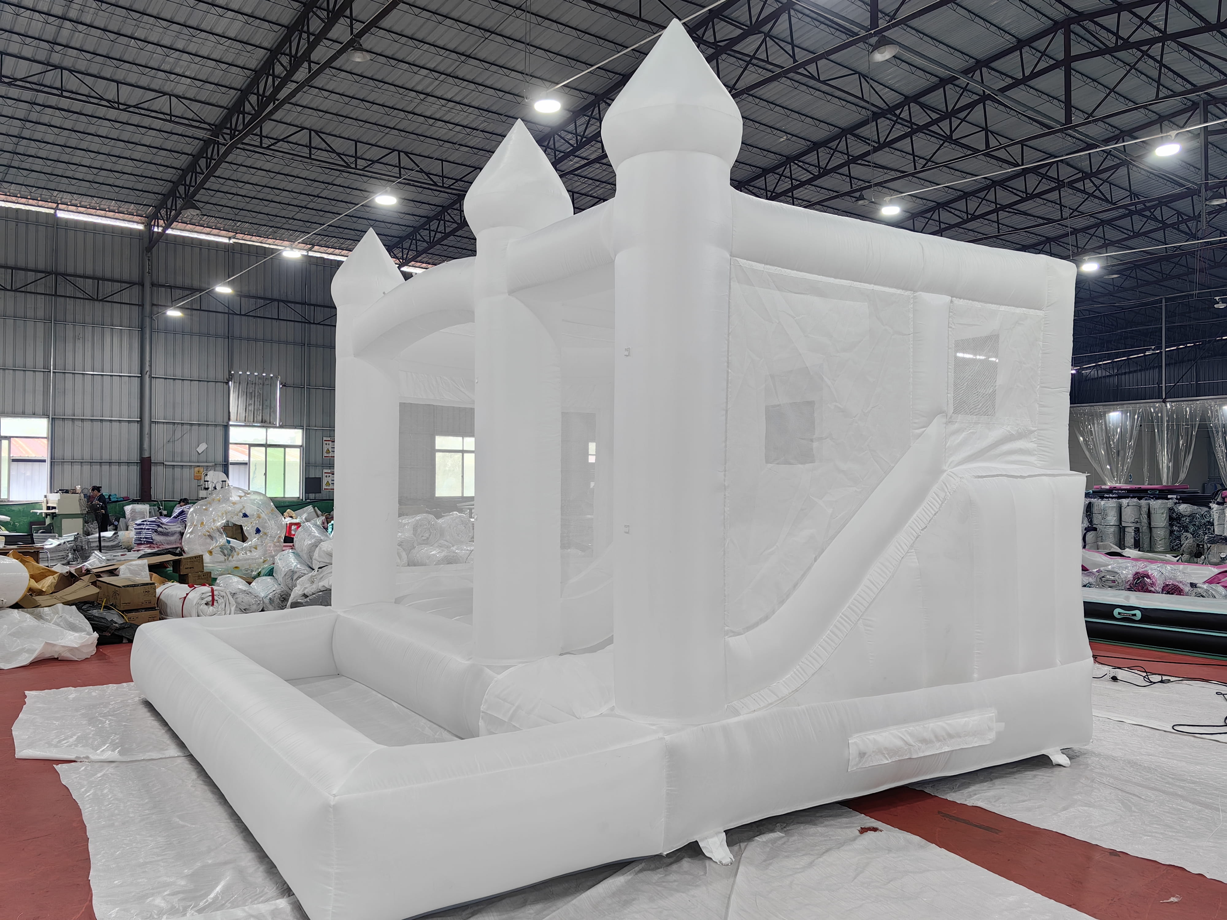Oxford Cloth Inflatable Bubble House White Inflatable Bouncy Castle