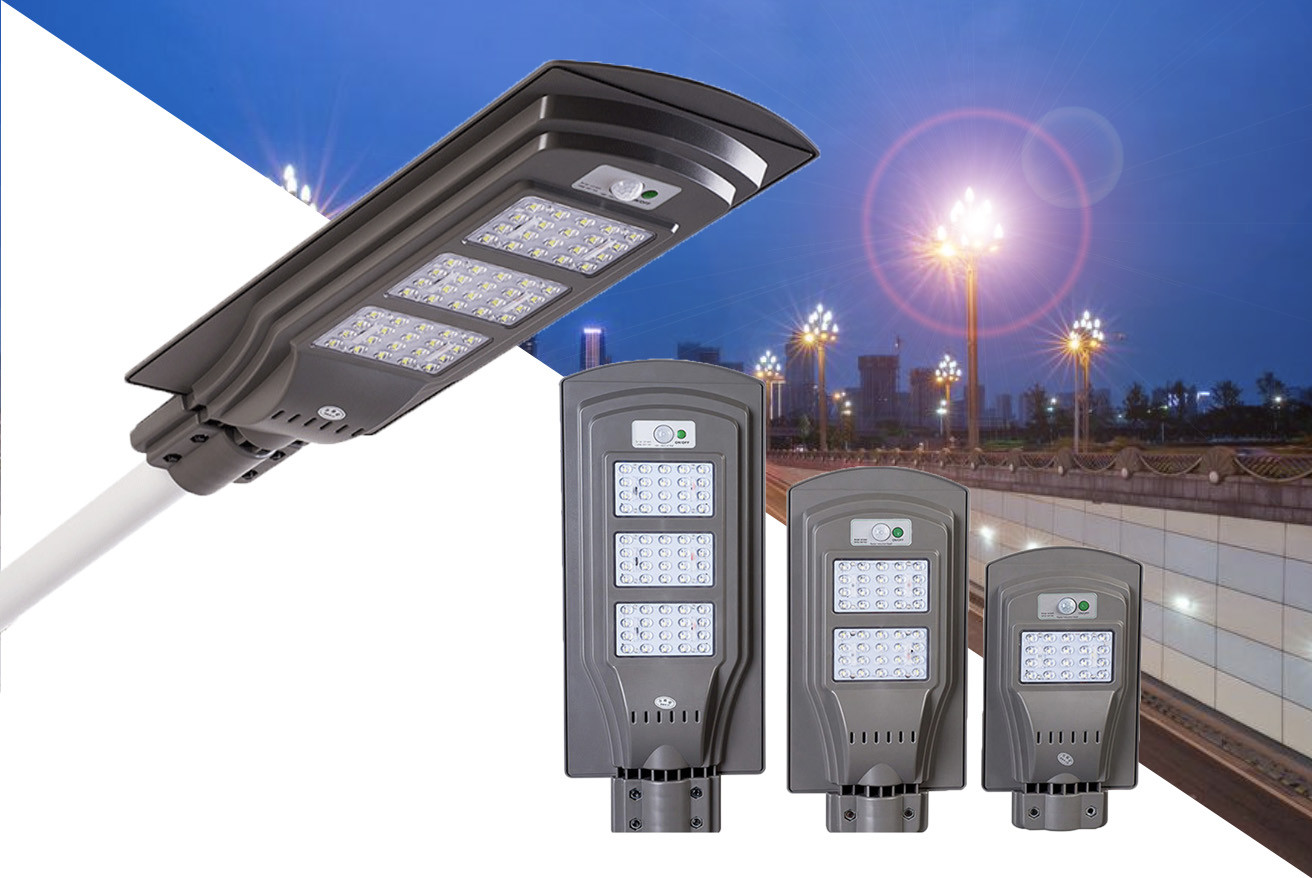 ABS Solar Power Aio Solar Street Light Ip65 Waterproof LED Chips
