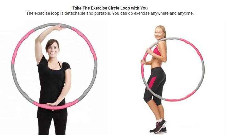 8 Knots Removable Fitness Hula Hoop For Fat Burning