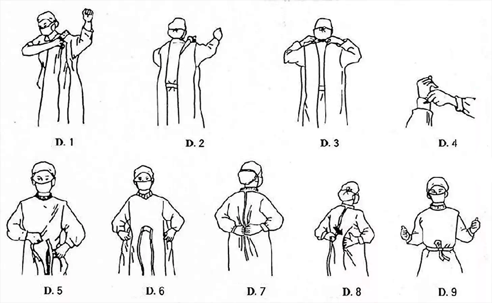 Non Woven Pp Pe Coated Yellow Disposable Surgical Gown For Doctors