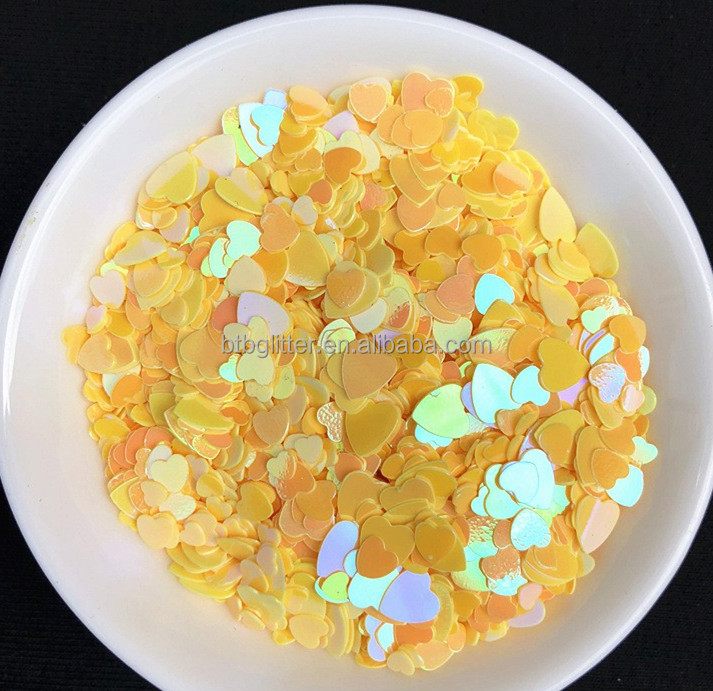 Non-Toxic 1MM 3MM 4MM Heart Mixed Heart Shapes Sequins for Wedding Party Home Decoration in Customized Colors from Stock