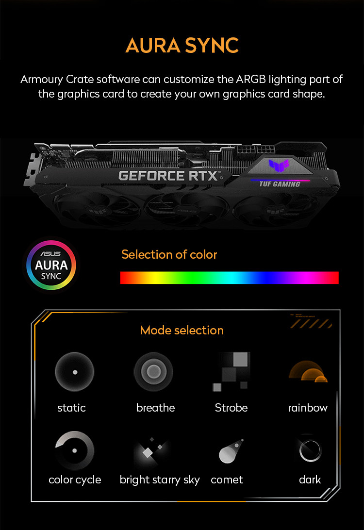 Asus 100% new tuf gaming geforce rtx3080 ti 12g gddr6x pci express 4.0 desktop computer graphics card rtx 3080ti 12g gam
