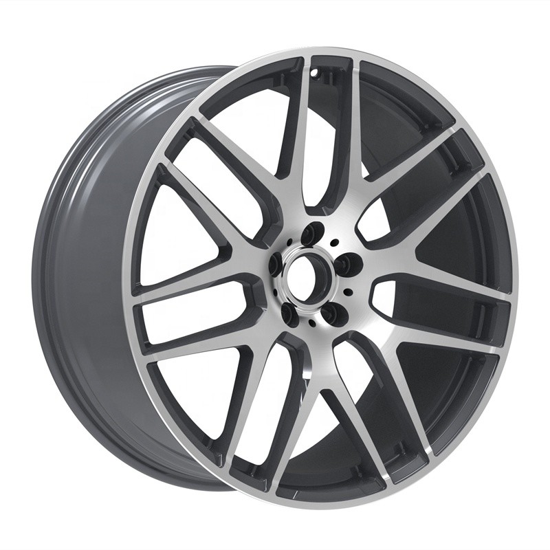 Custom 18 19 20 21 22 23 24 inch forged wheels for Mercedes GLE G63 with Silver milled surface
