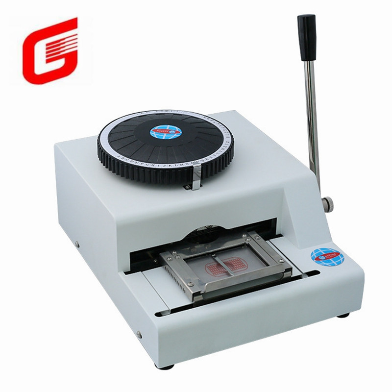 Durable 52 Code Letters Manual Number Dog Tag Embossing Machine with Other Interface