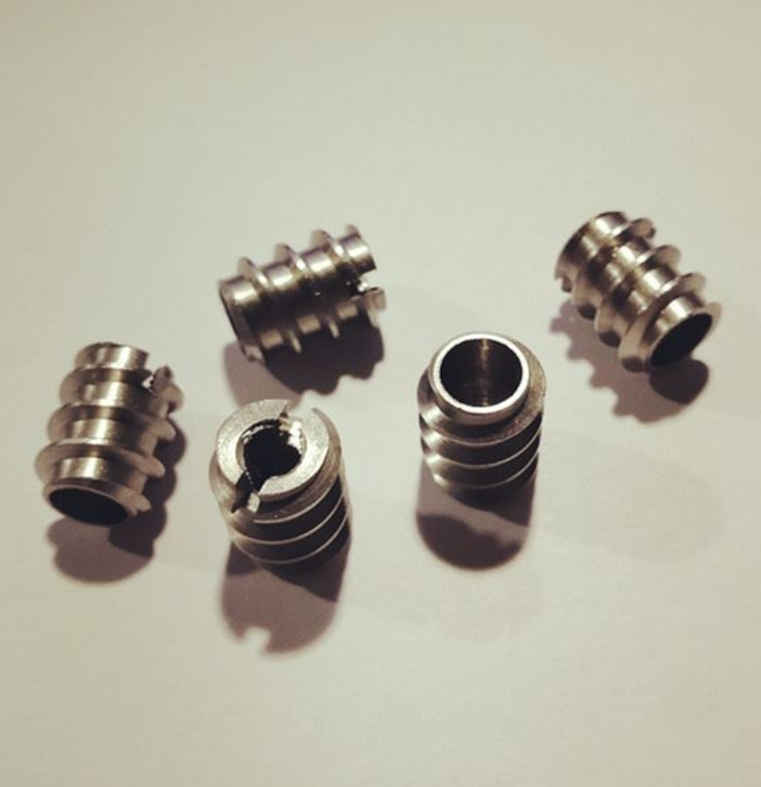 DIN 7965 Slotted Threaded Inserts Self Tapping Nuts Stainless Steel