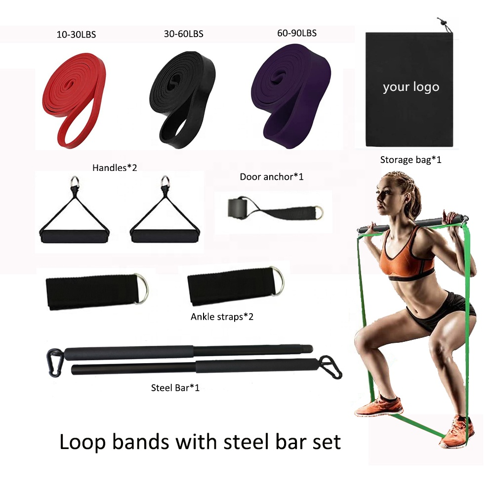 Yoga Pilates Bar Kit Triathlon Race Gear For Whole Body Workout