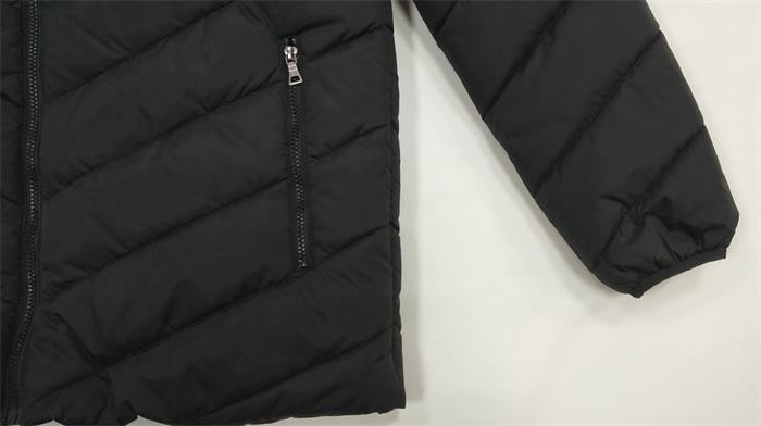 Lightweight Mens Black Hooded Puffer Jacket With Hood Mens Long Puffa Coats