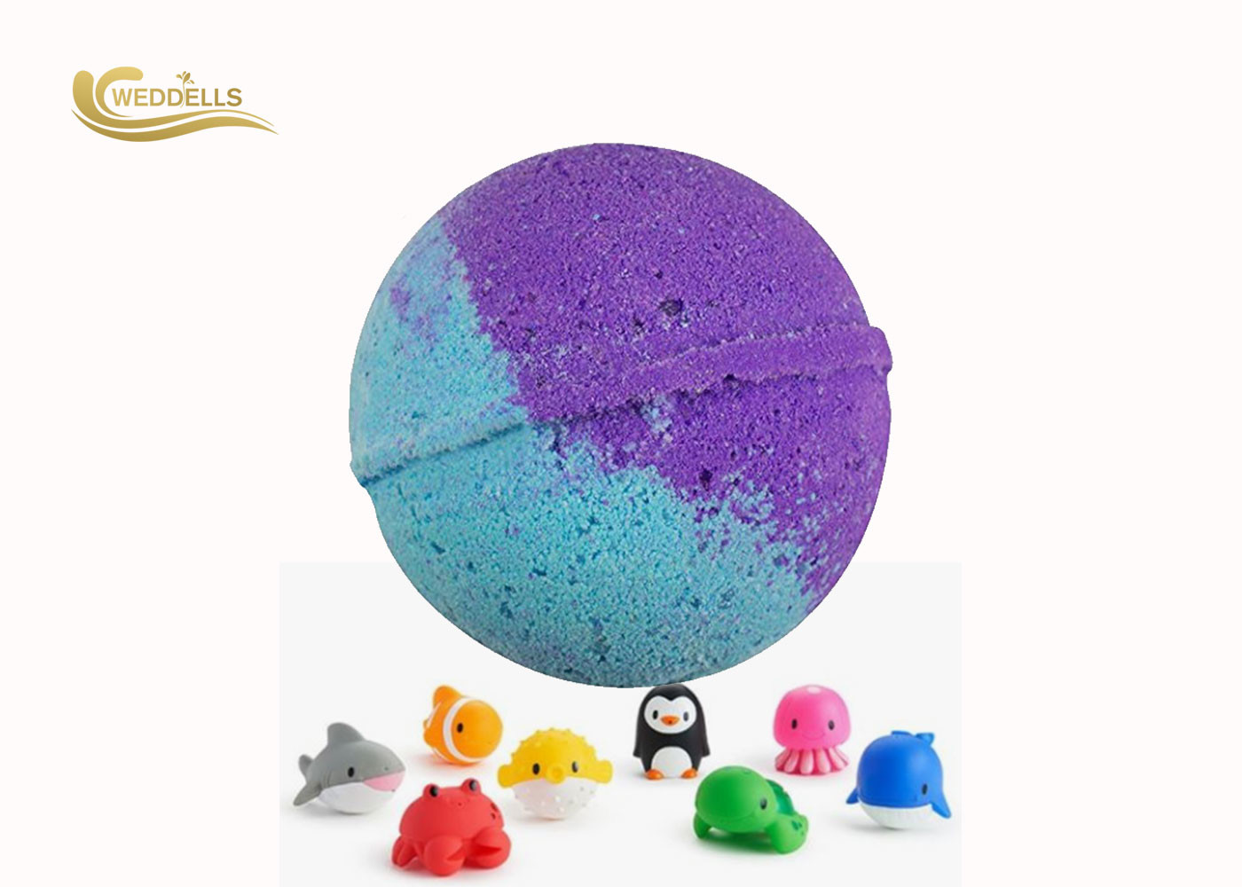 Cheery Flavor Fizzy Kids Surprise Bath Bombs Inside Organic with Shea Butter