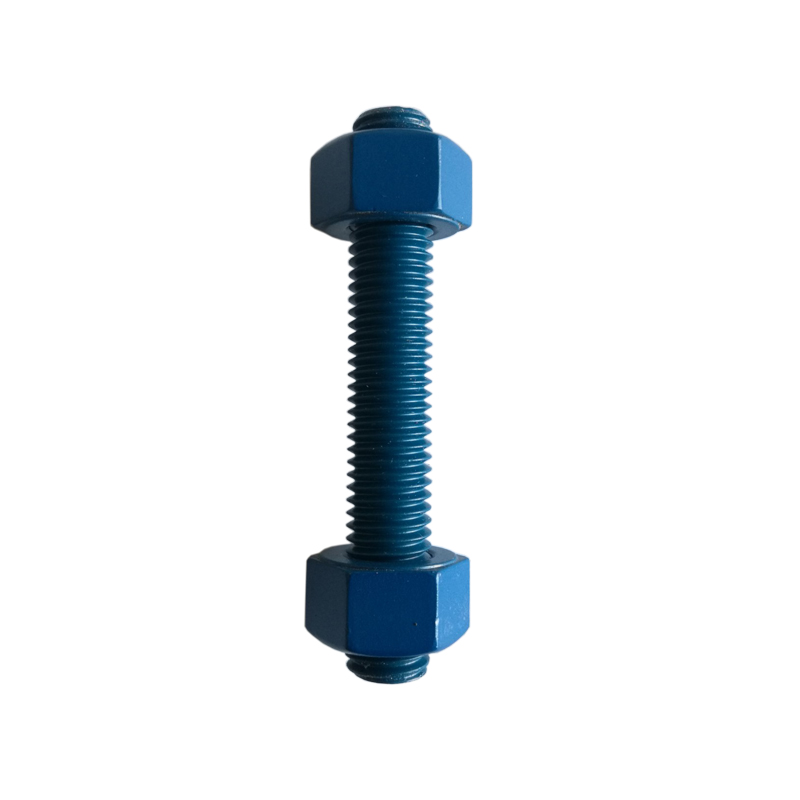 Colored Anodized Ptef Coated Rod Ends Bolts Acme Threaded Rod With Nuts