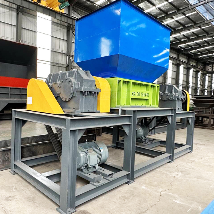 Automatic Double Shaft Shredder Machine Brass / Copper Twin Shaft Shredder Machine
