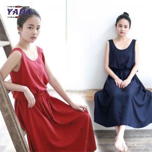 Buy cheap Fashion casual stylish good quality elegant sleeveless lady long dress maxi for women product