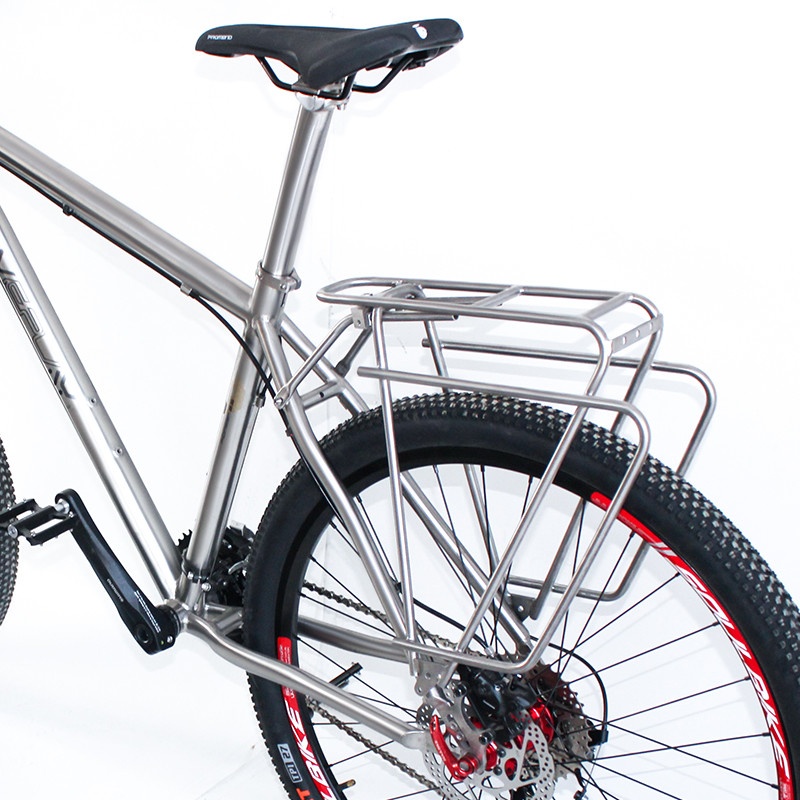 Ti3AL2.5V Titanium Bike Parts Rear Rack Bike Carrier Pannier For Luggage