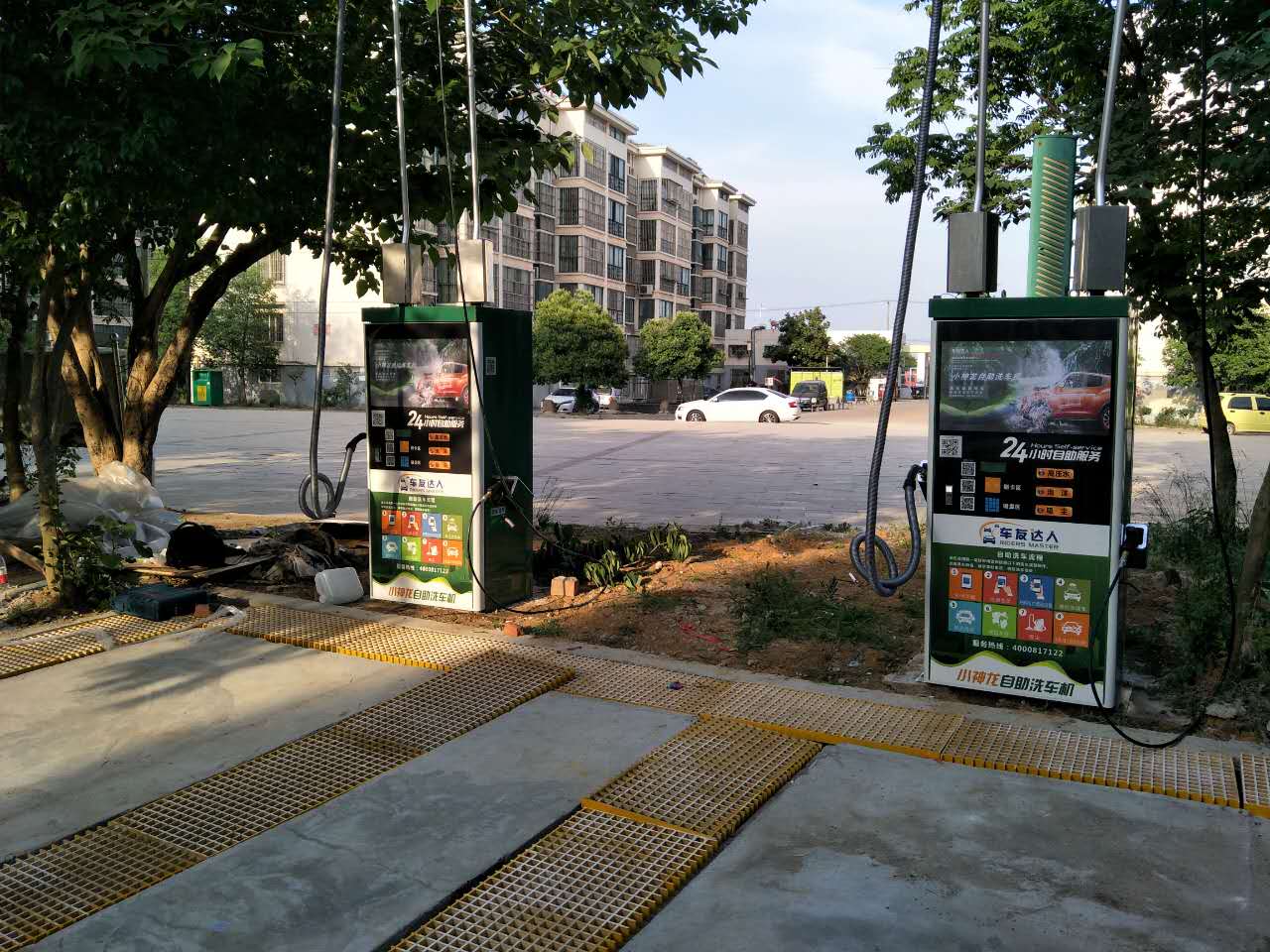 Coin Operated Car Wash Station Equipment With 5.5kw Total Power Two Phase Voltage