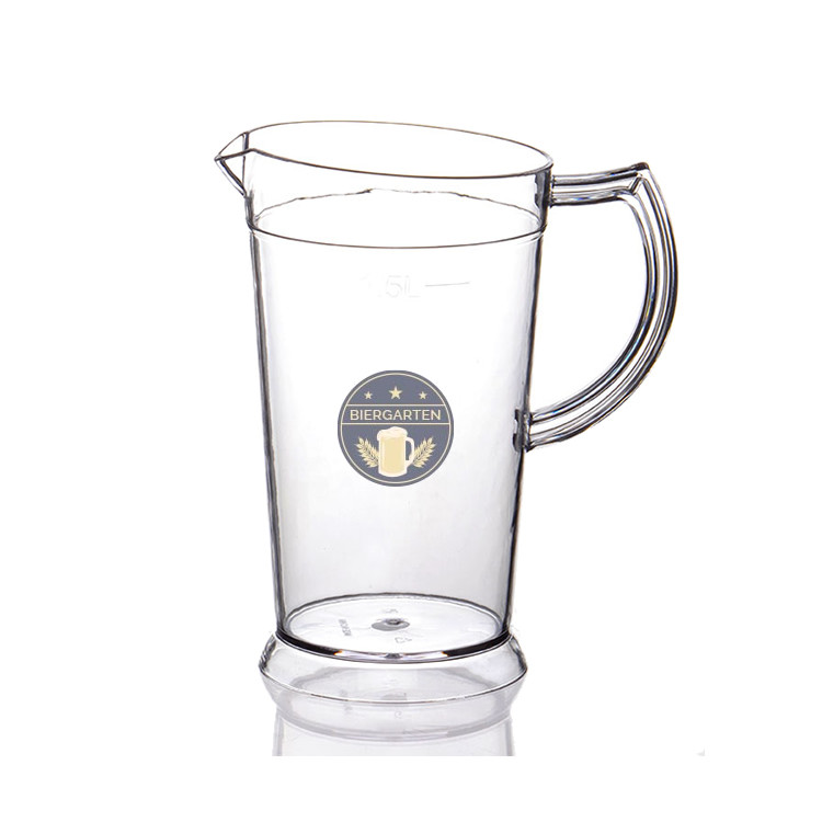 Custom Logo Plastic Beer Pitcher Cooler 1600ml BPA Free