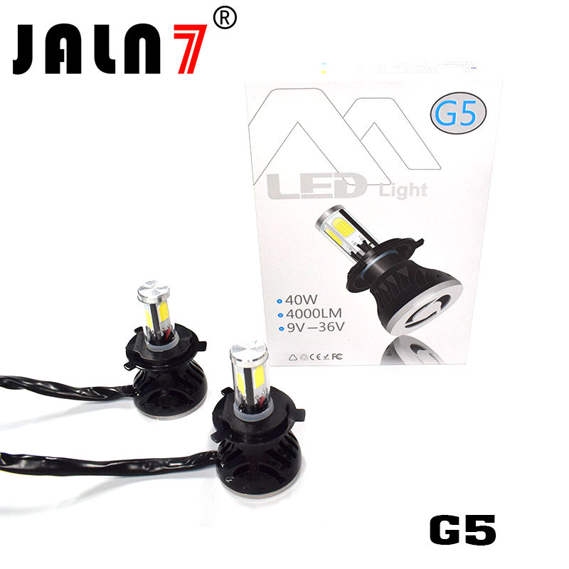 LED Headlight Bulbs JALN7 G5 LED Conversion Kits Extremely Super Bright H1/H4/H7/H11/9005/9006 40W 4000lm