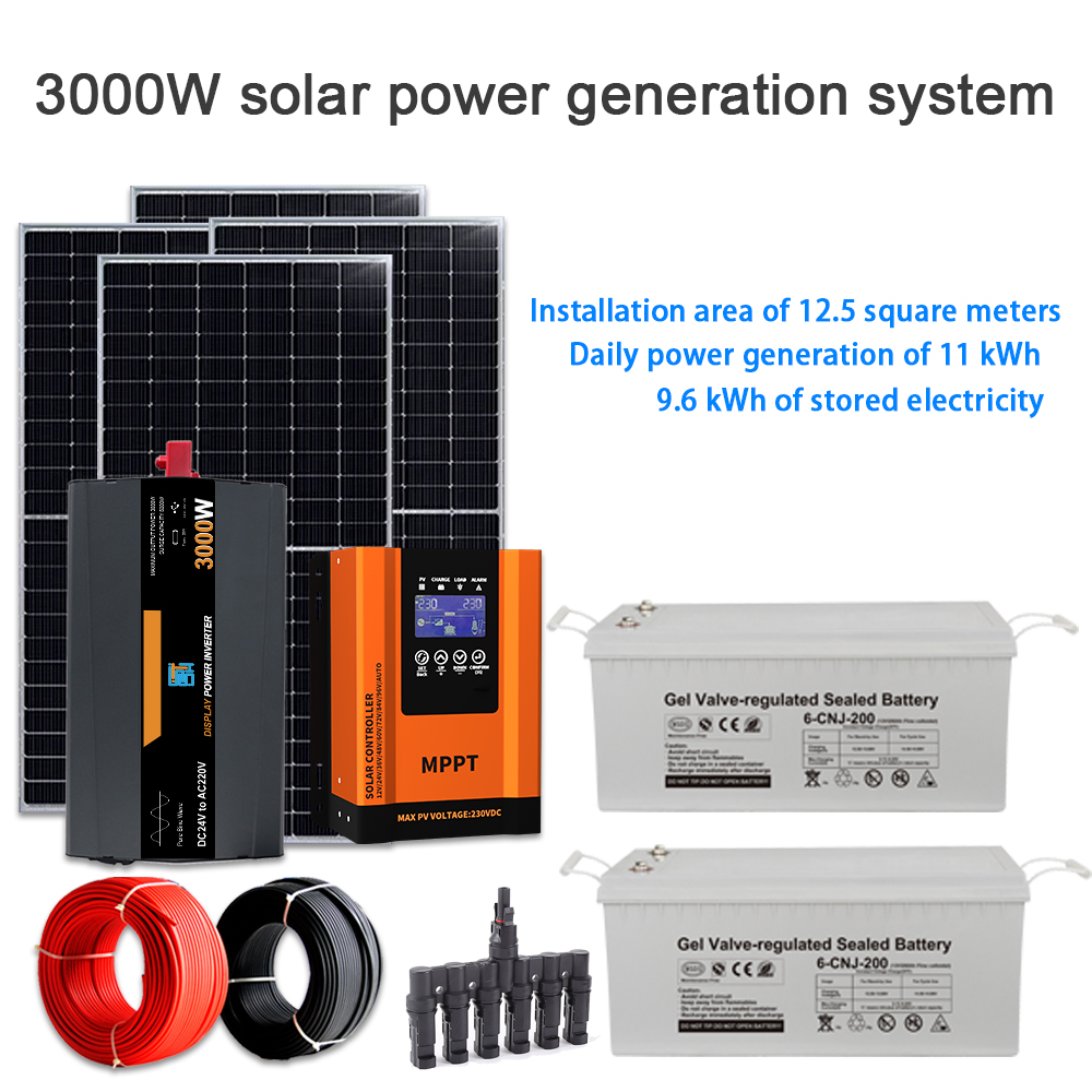 50Hz/60Hz 3000W Home Off Grid Solar Panel System 3kw Inverter Solar Power System