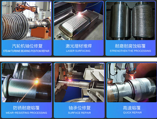 Robot Laser Cladding Machine System For Turbine Repair