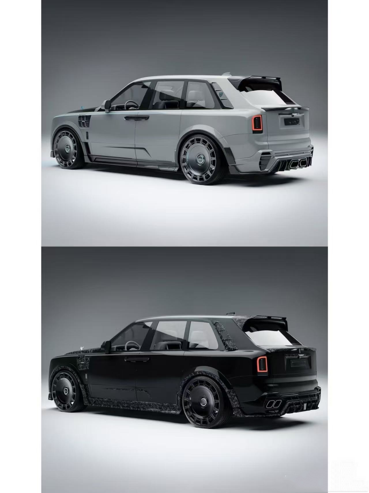 Cullinan Rolls Royce Body Kit Carbon Fiber MSY Style Spoiler Wheel Arch