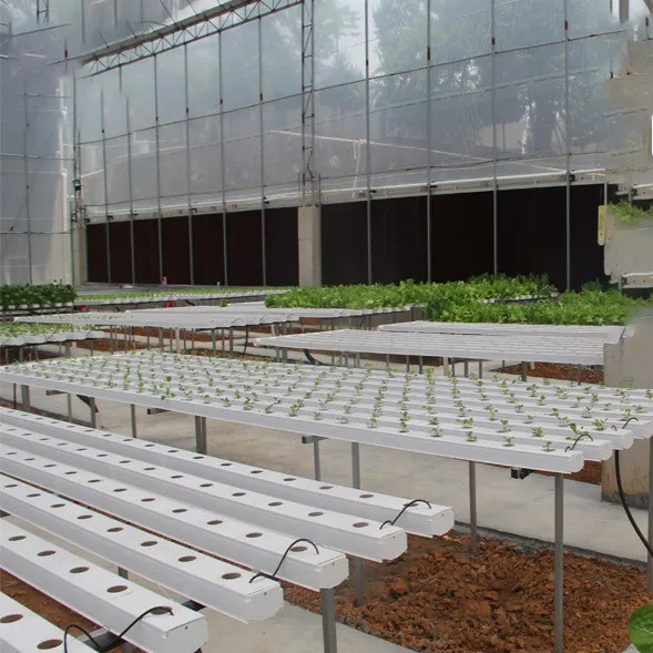 Horticulture Circular Tube Soilless Culture Hydroponic NFT Channel Grow Systems For Grow
