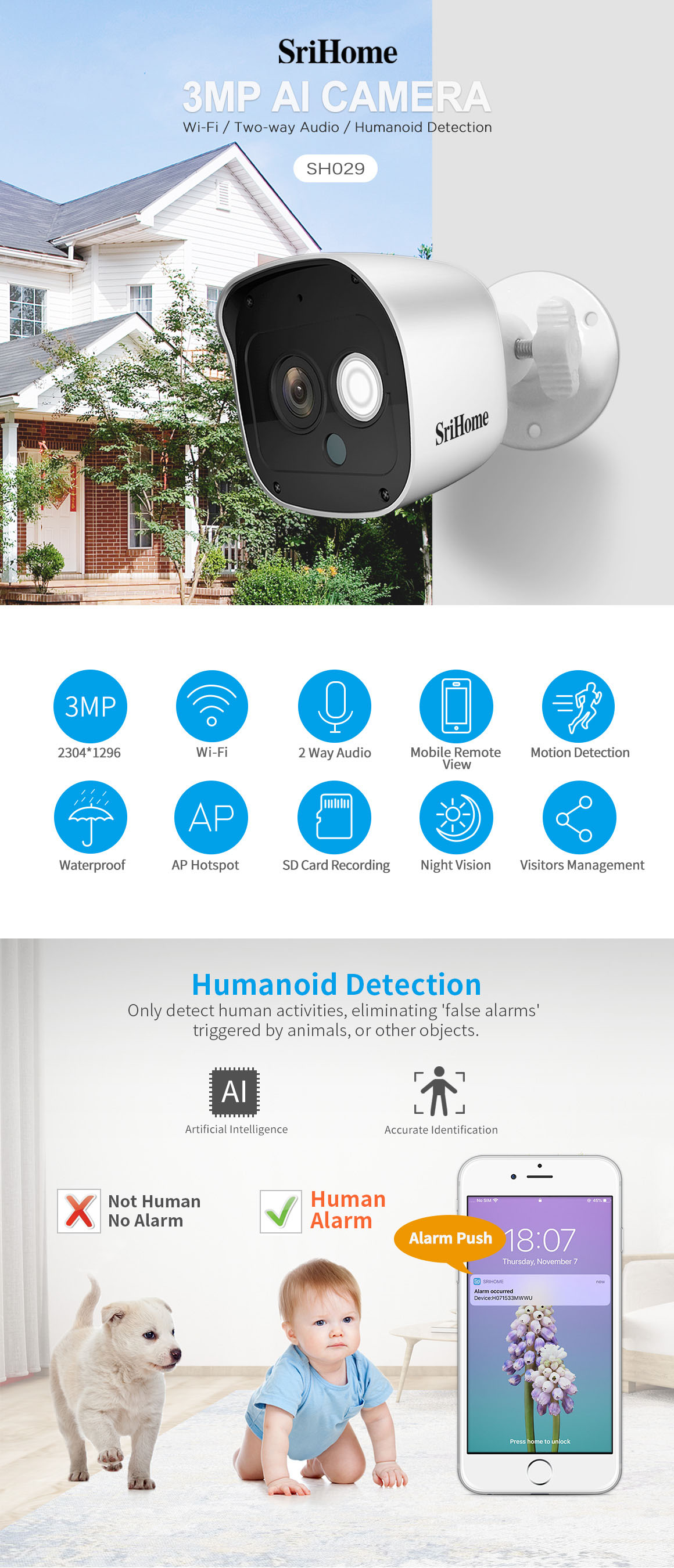 Security Indoor And Outdoor Camera Wireless Wifi Cctv IP Surveillance Cameras