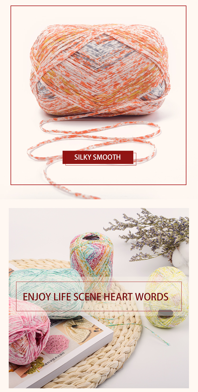 Crochet Hand Knit Yarn 100% Silky Cotton Yarn
