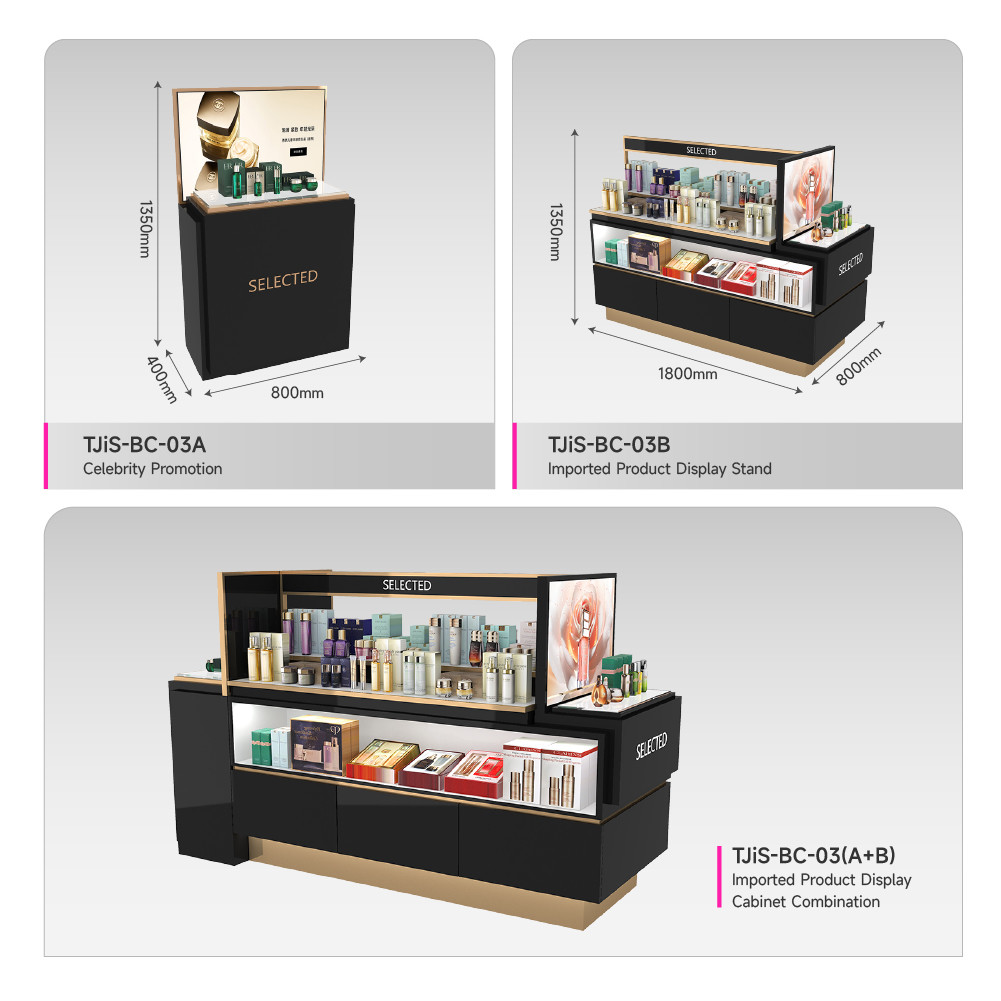 Premium Perfume Store Display Stand Brand Showcase For Skincare Store Design And Cosmetic Shop Decoration