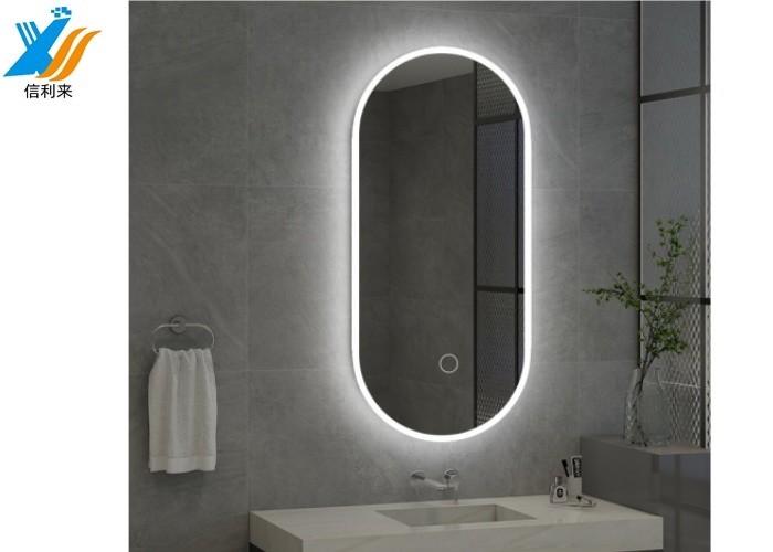 Customizable LED Touch Screen Smart Mirrorwith various operating systems G+G structure waterproof for Smart home Batchroom
