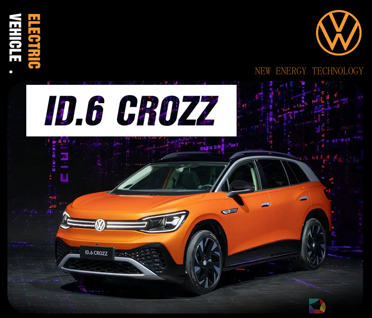 2023 2024 Top Selling Suv Electric Cars 600 Km Range Car Volk Swagen Iid6 VW Electric Vehicles with 1 Gear Fixed Gear Ratio