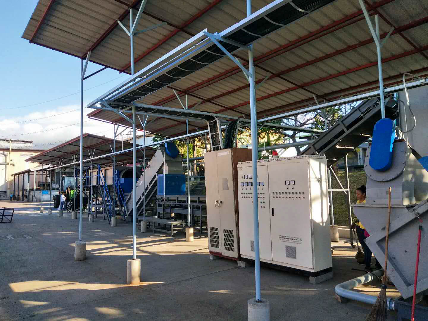 HDPE Mulching Plastic Film Recycling Machine Semi Automatic Film Granulator