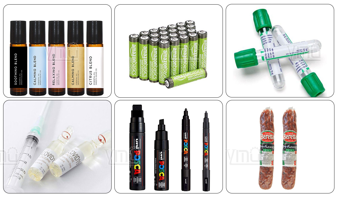 2ml 3ml 10ml Vial Sticker Labeler Automatic Ampoule Tincture Bottle Horizontal Wrap Labeling Machine