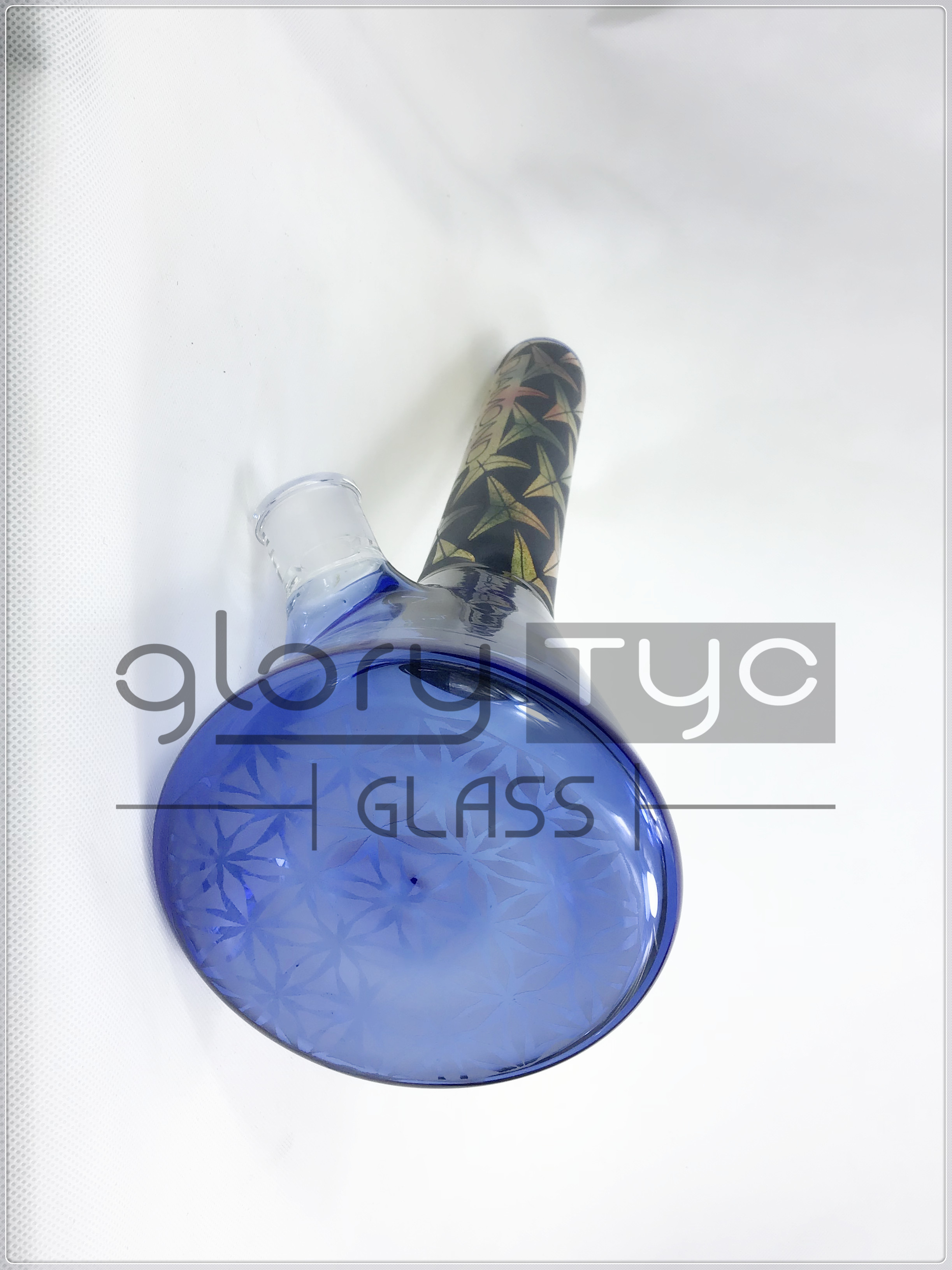 Odm 8 Inch Clear Glass Hookah Water Pipe Bong With 14mm Bowl