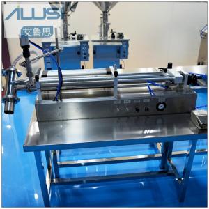 China Semi-Automatic Stainless Steel Horizontal Pneumatic Liquid Hand Sanitizer Gel Filling Machine on sale