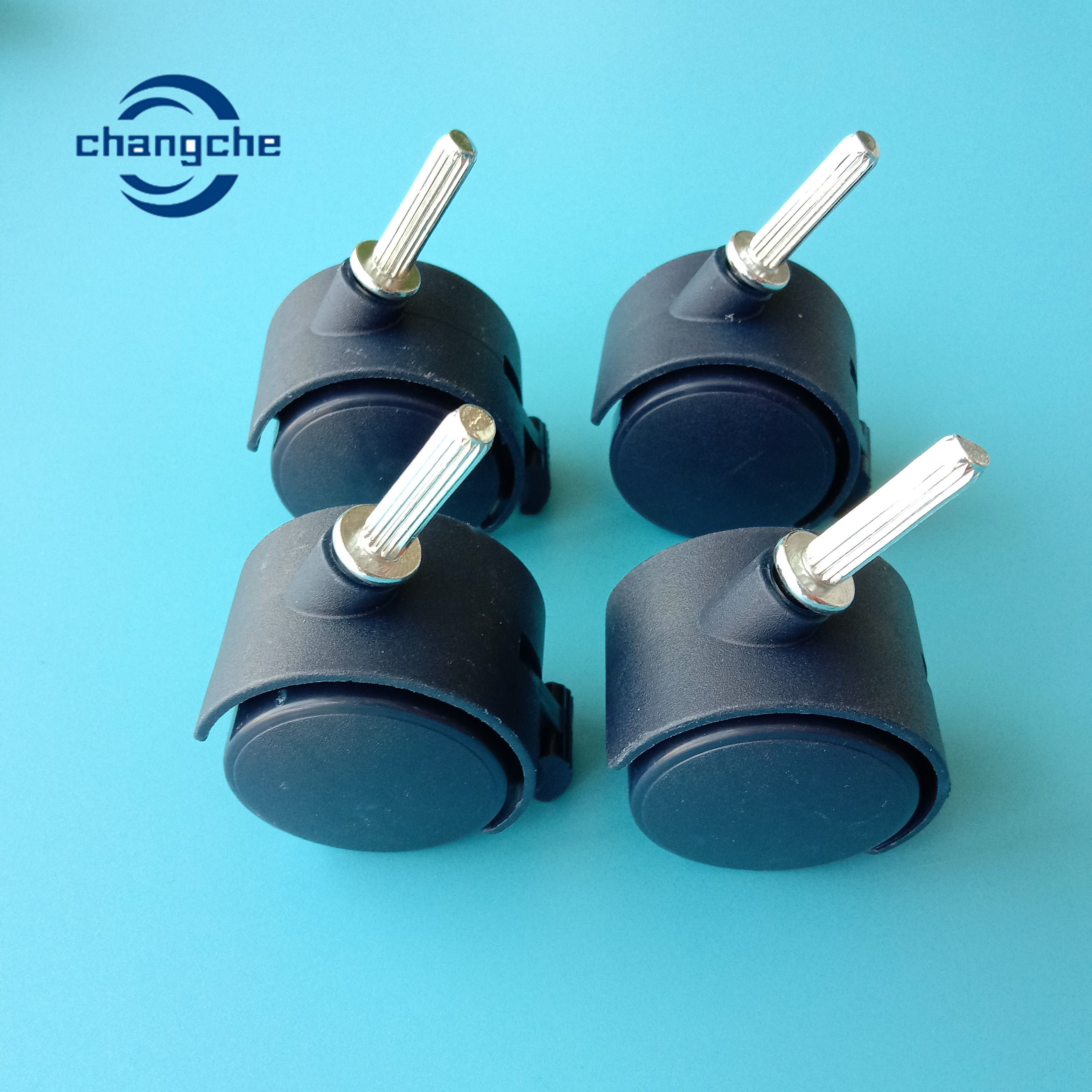 40MM Carpet Plastic Casters On Hardwood Customized