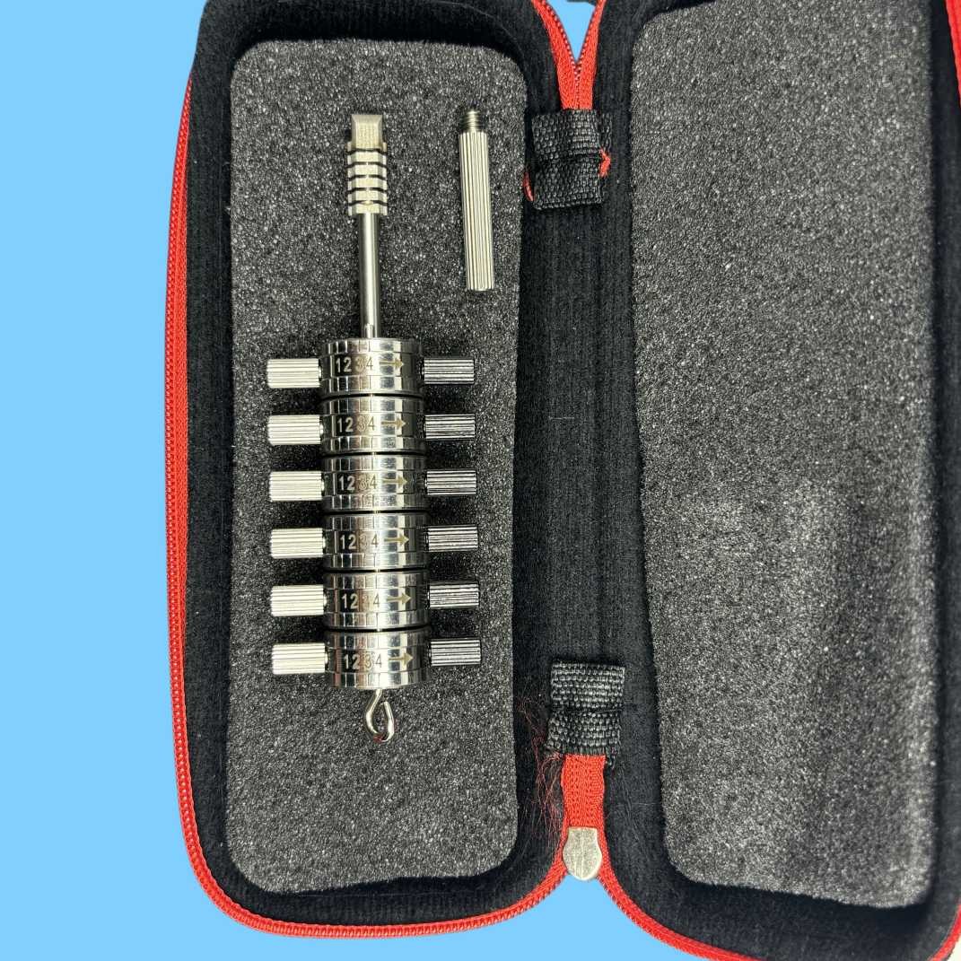2pcs Auto Locksmith Tools 6 Cut / 8 Cut Lock Pick Decoder For locksmith training
