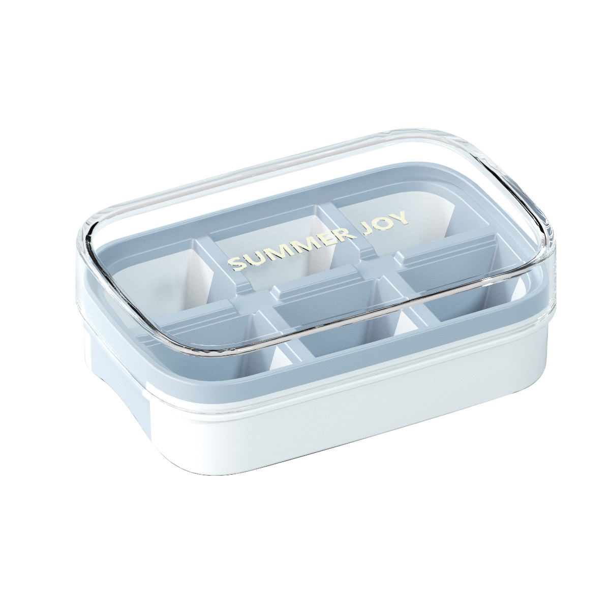 Mini USA Plastic Freezer Ice Cube Tray Container With Shovel