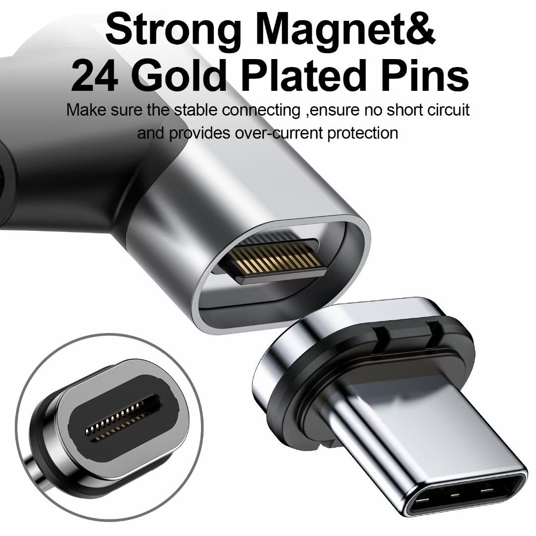 Magnetic USB Type C Adapter 24 pins for Thunderbolt 3
