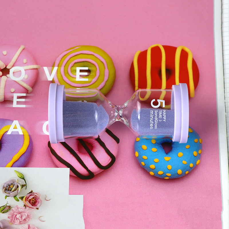 Decoration Small Hourglass Shower Timer Green Blue Purpel Pink Color