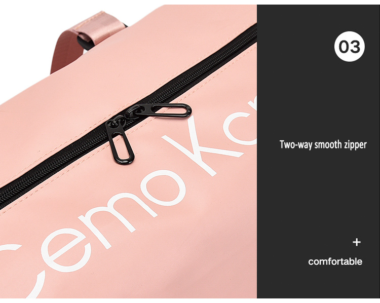 Waterproof Nylon Yoga Gym Bags With Shoe Compartment Sport Bags Custom Logo