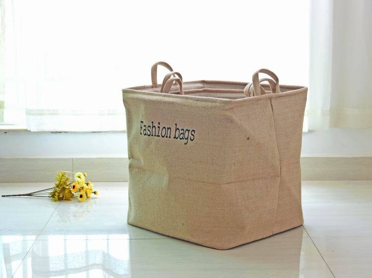 Fashion Waterproof Foldable Laundry Basket Dirty Cloth Jute Laundry Baskets