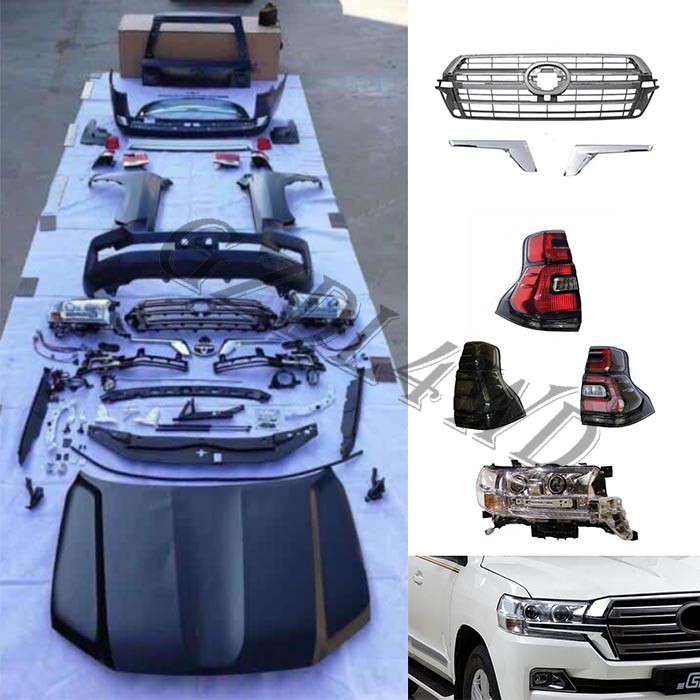 Plastic Conversation Body Kit For Toyota Land Cruiser Fj200 Lc200 2008 - 2015 Upgrade To 2016