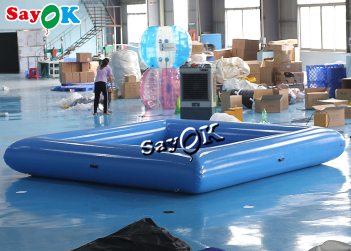 Inflatable Pool Toys Blue Small Commercial Kids Inflatable Swimming Pool With Pump 4x4x0.6mH