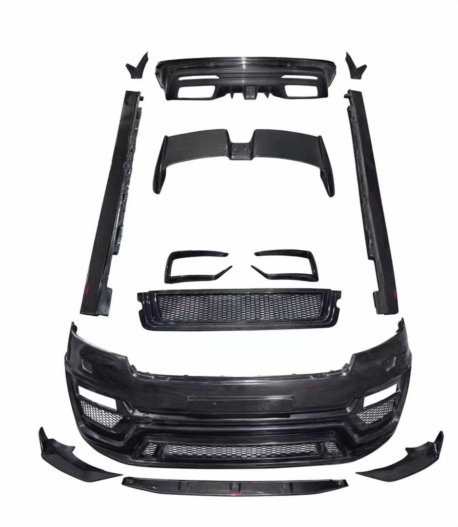 For Land Rover Velar Carbon Fiber Body Kit Velar Upgrades LM-style Front and Rear Bumper Spoiler Widebody Kit