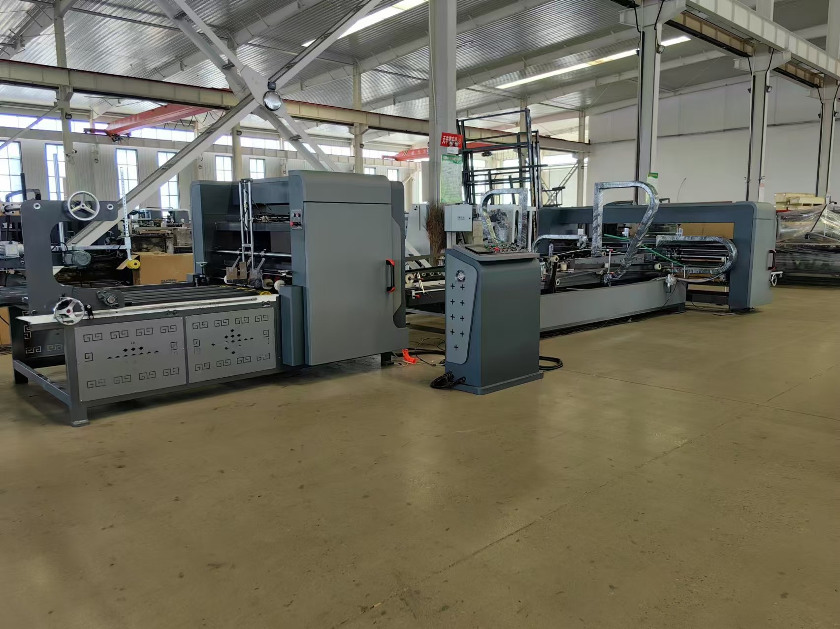 Corrugated board Carton Box Folder Gluer Machine