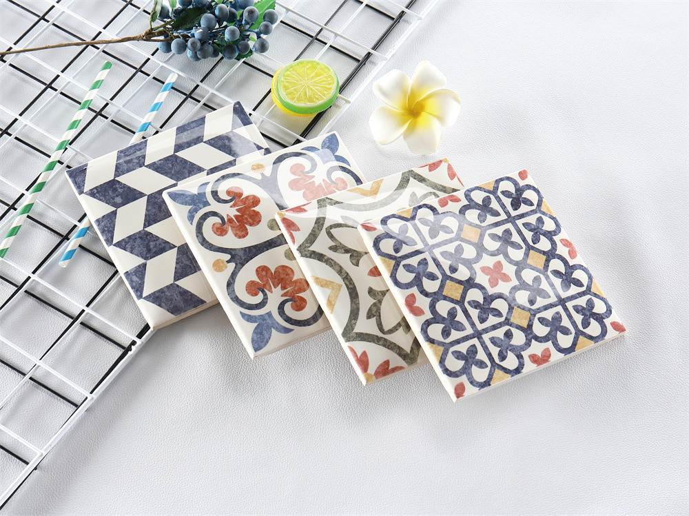 Wall Embellishment,152x152mm Glossy Mixed Indoor Porcelain Wall Tiles For Living Room, Background And Countertop