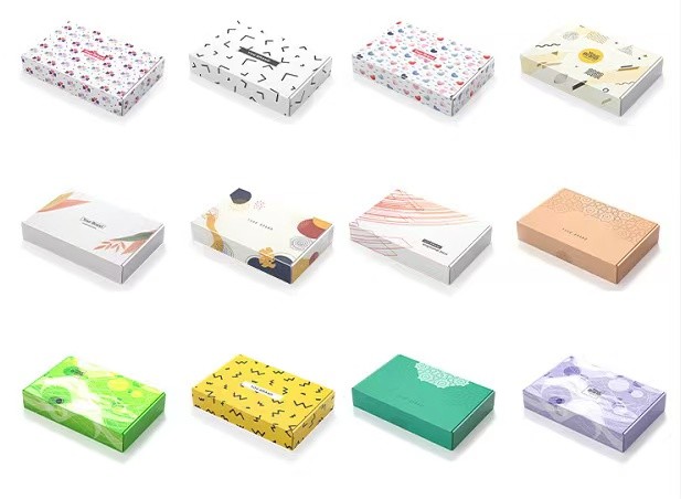 Biodegradable Glossy Lamination Corrugated Paper Box Small Corrugated Shipping Boxes